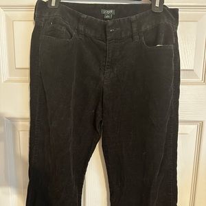 J. Crew black corduroy in City Fit (not a skinny ankle) size 4